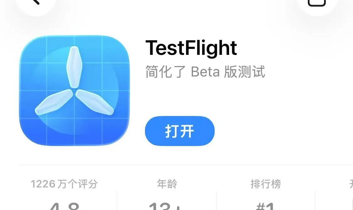App Store 下载 TestFlight